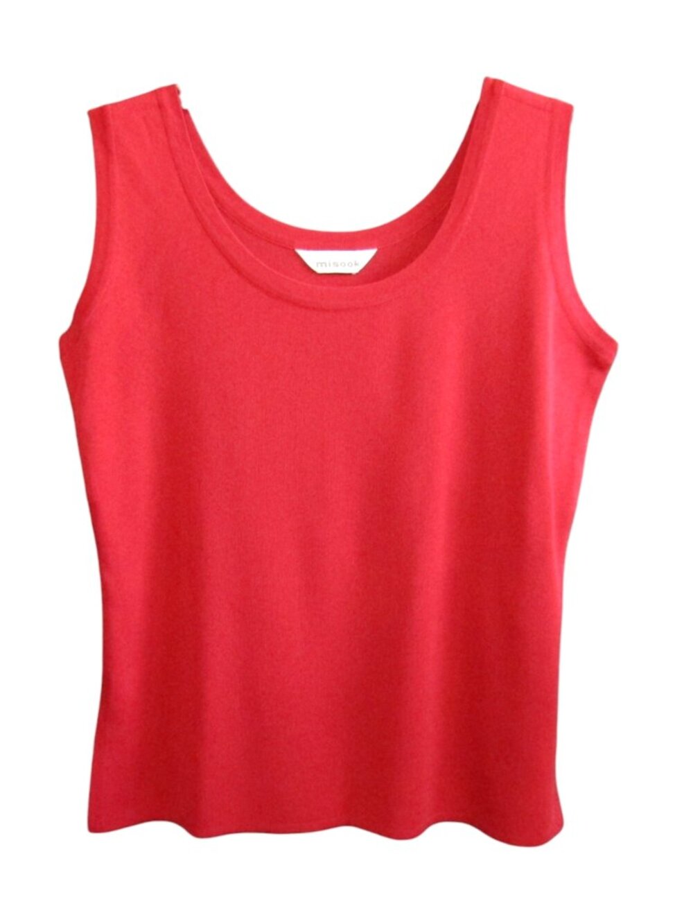 Exclusively Misook Womens Red Knit Sleeveless Tank Top Shell Womens M Estimated